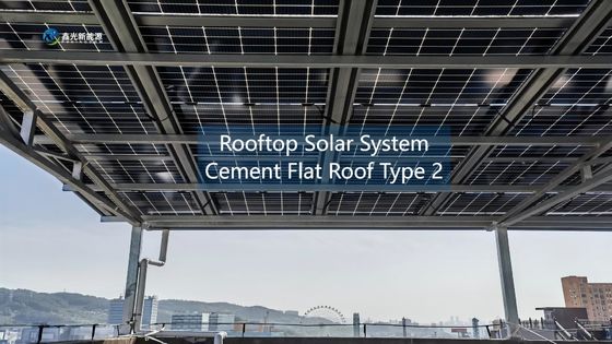 quality Tecido plano de cimento Tipo 2 Sistema solar industrial distribuído Fácil instalação factory